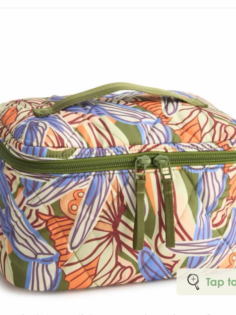 VB Lg Brush Cosmetic Case Sig Cotton NWT